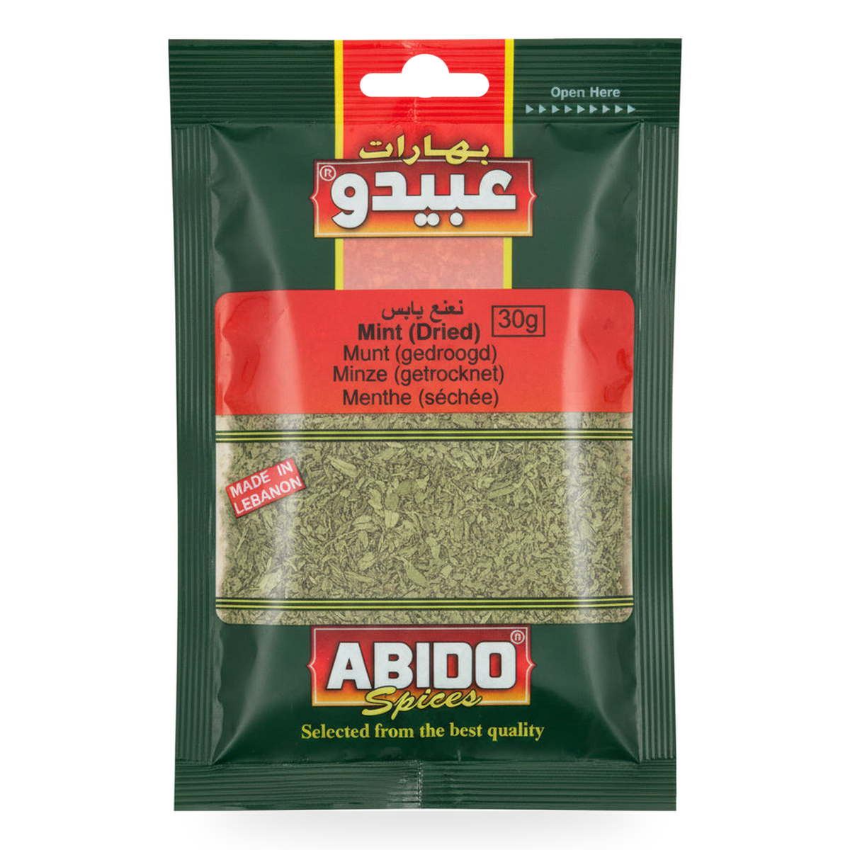Menthe séchée Abido Spices 30 g – 1 sachet