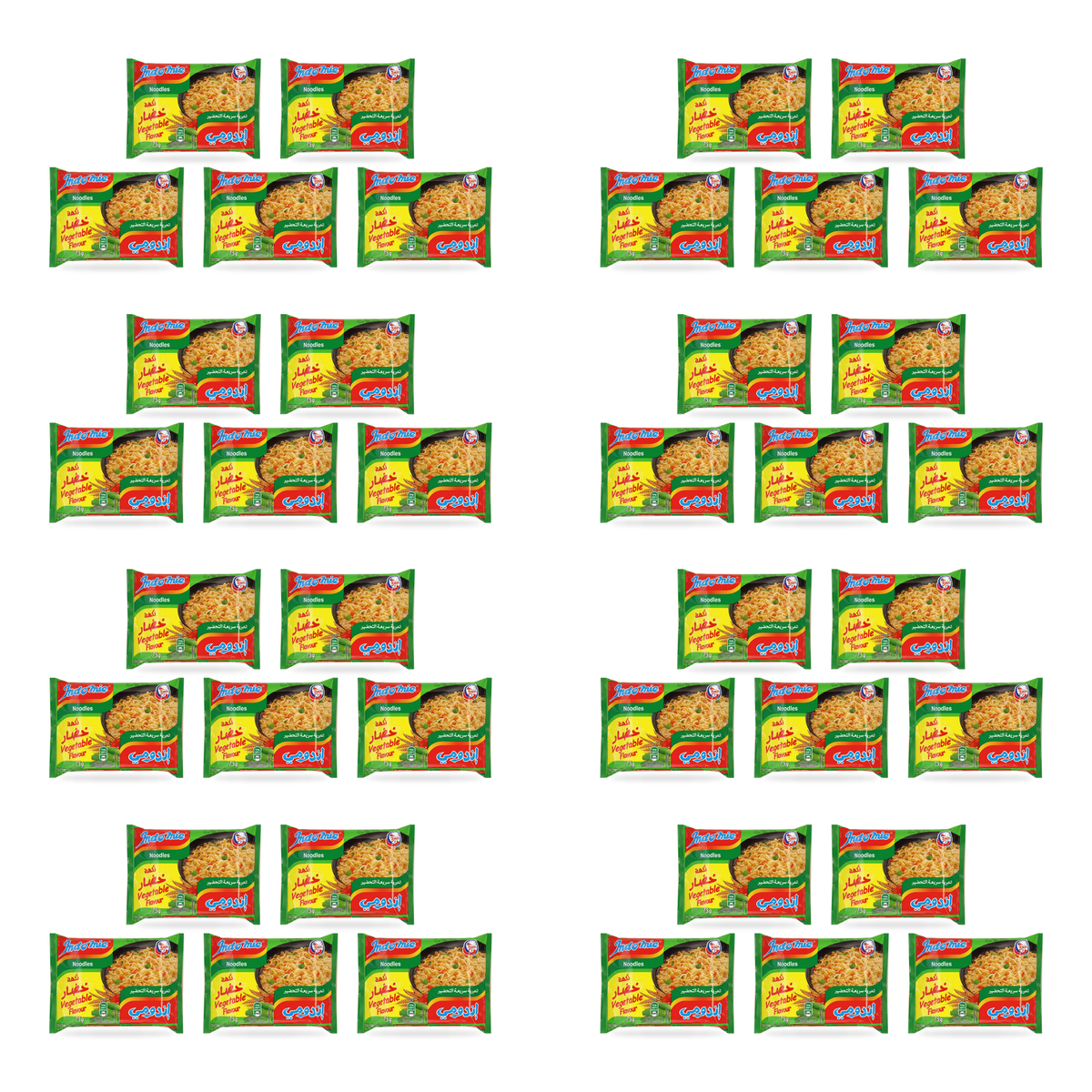 Nouilles instantanées aux légumes Indomie 75 g – lot de 40 sachets