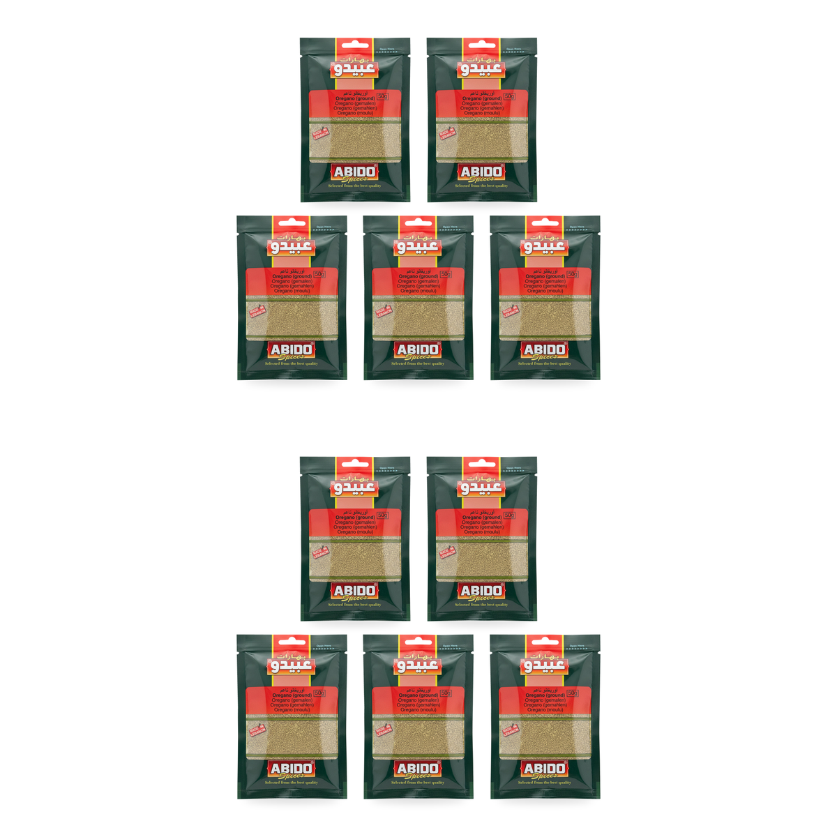 Origan moulu Abido 50 g – Lot de 10 sachets