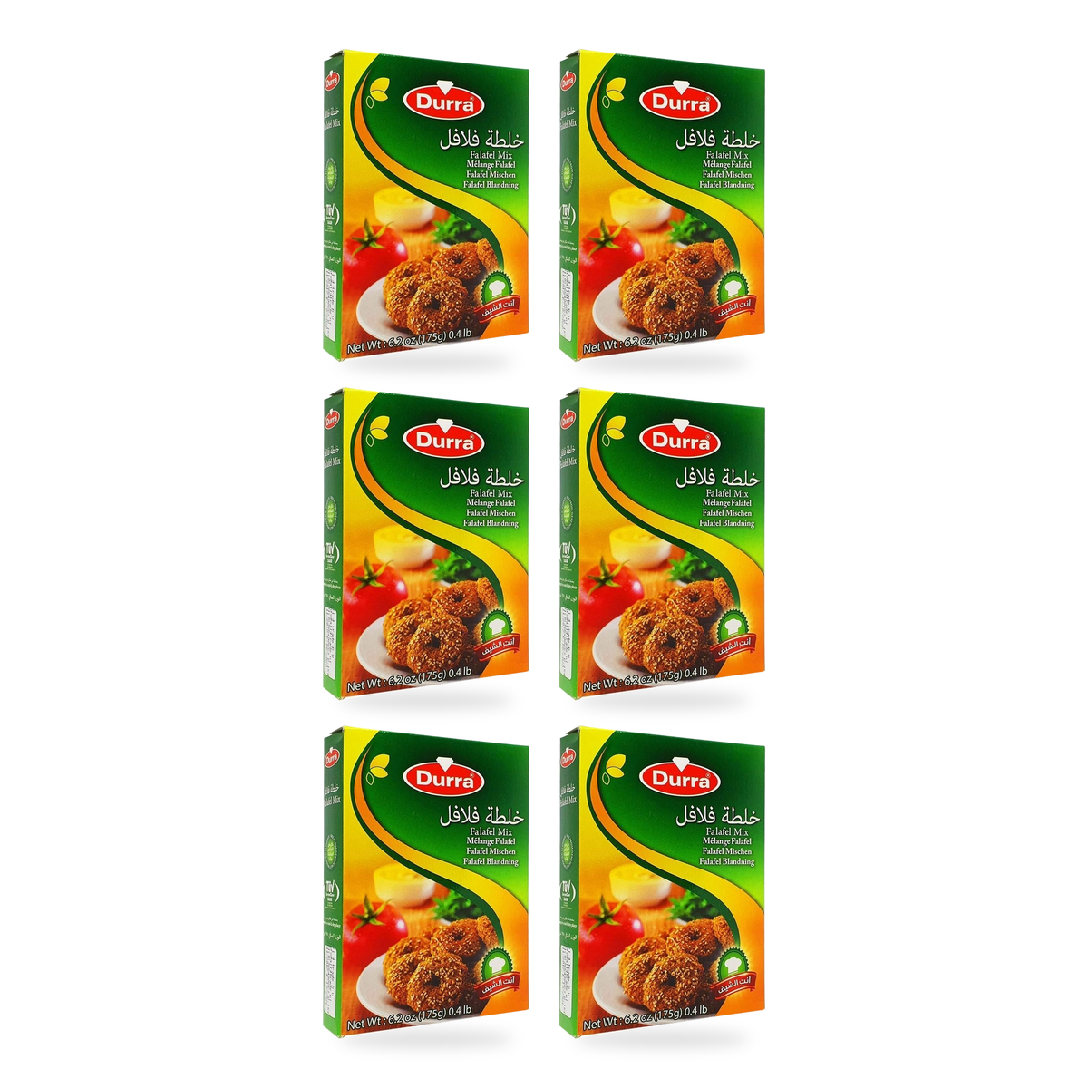 Préparation pour falafels Durra 175 g, sans moule - lot de 6 boîtes