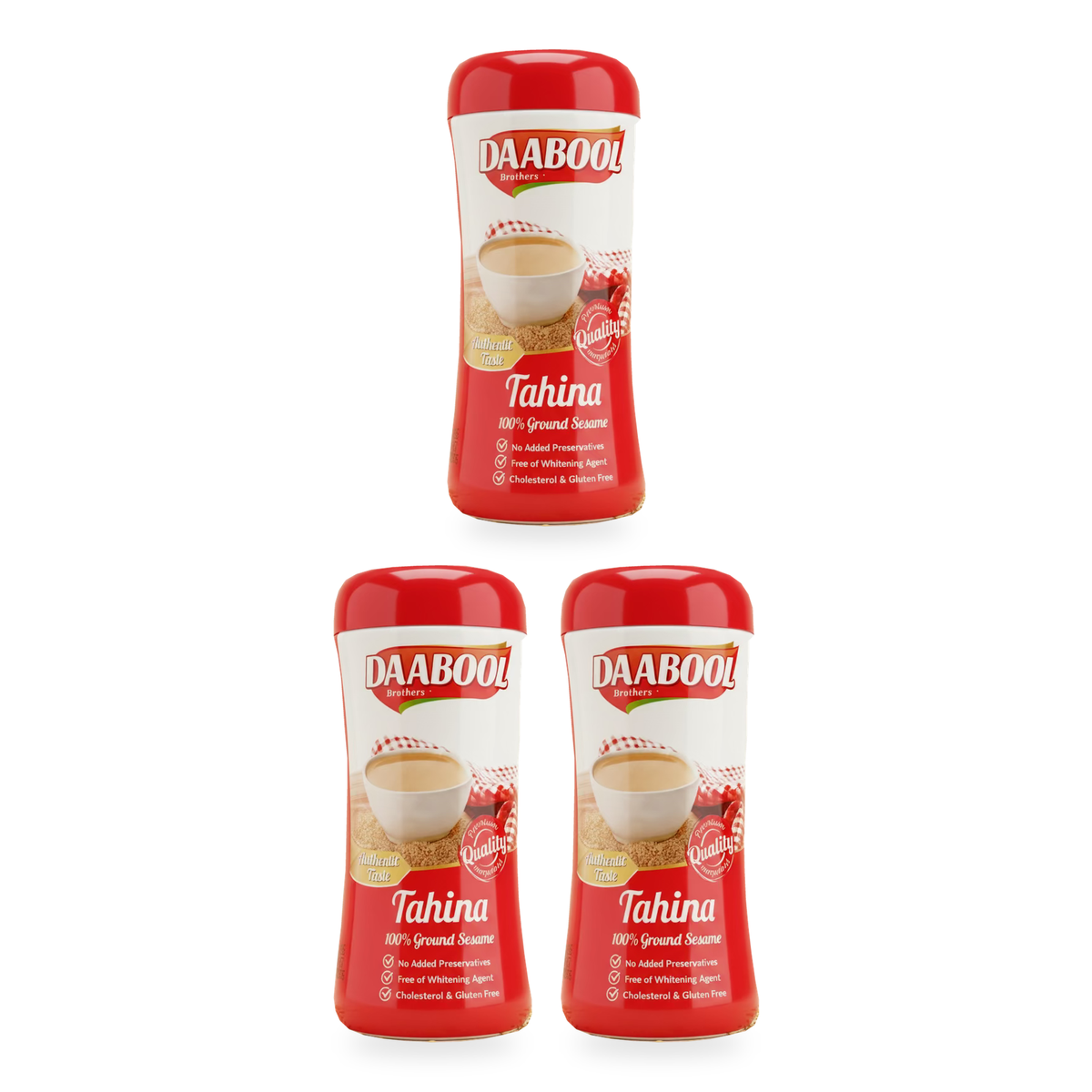 Tahina, crème de sésame Daabool Brothers 800 g - lot de 3 pots