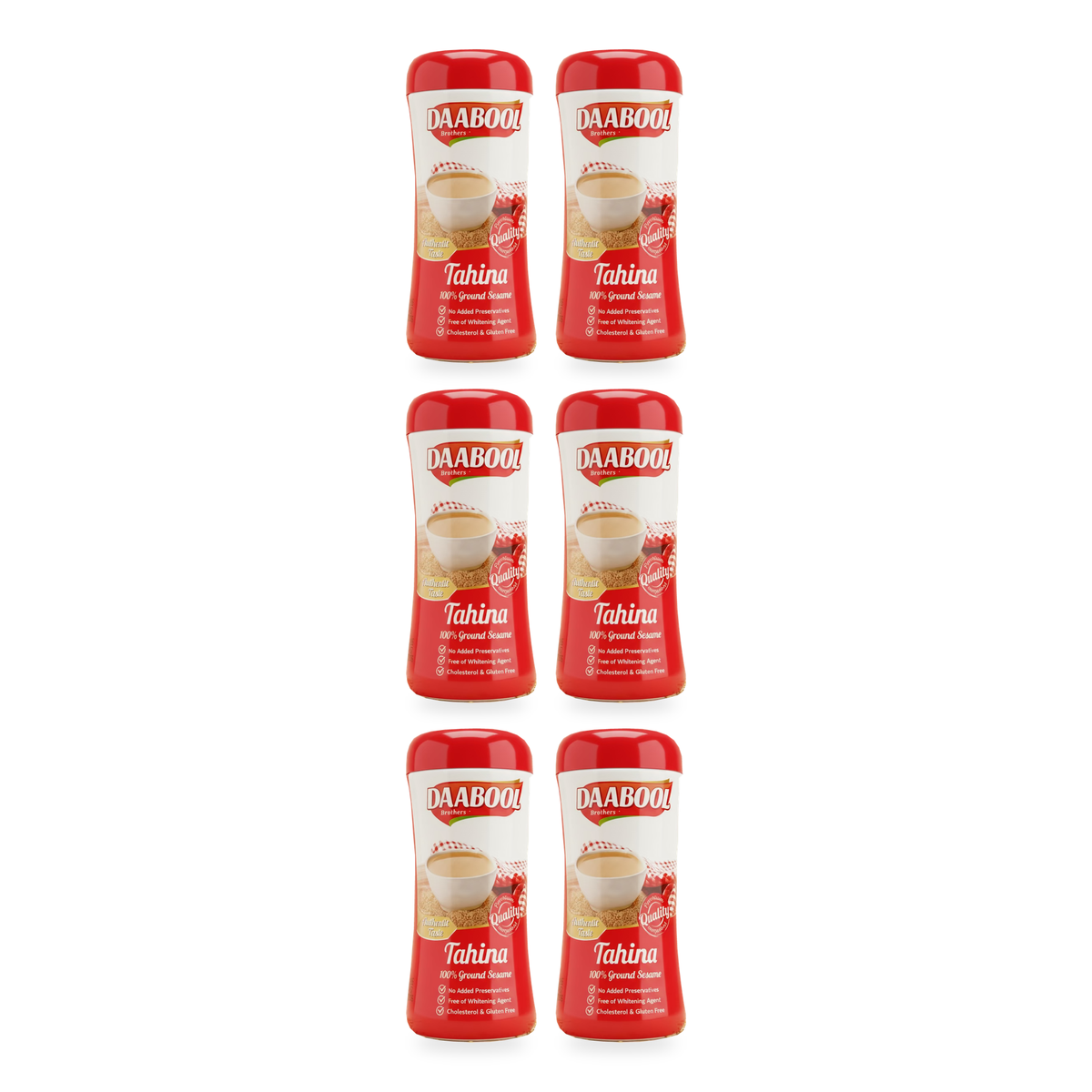 Tahina, crème de sésame Daabool Brothers 800 g - lot de 6 pots