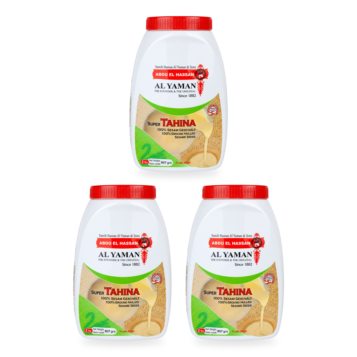 Tahini Al Yaman 907 g – lot de 3 pots