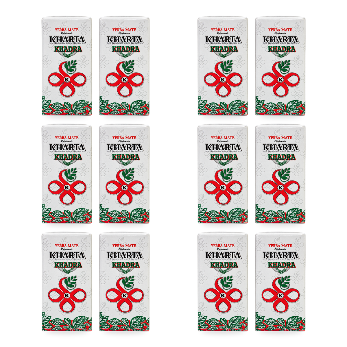 Yerba Maté Kharta Khadra 250 g, vue de face – lot de 12 paquets