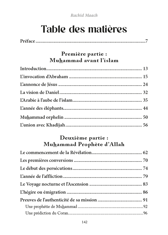 La Vie de Muhammad à la lumière du Coran et des deux recueils authentiques – Rachid Maach – Éditions Al - Hadîth - Kokechli Al Hadîth