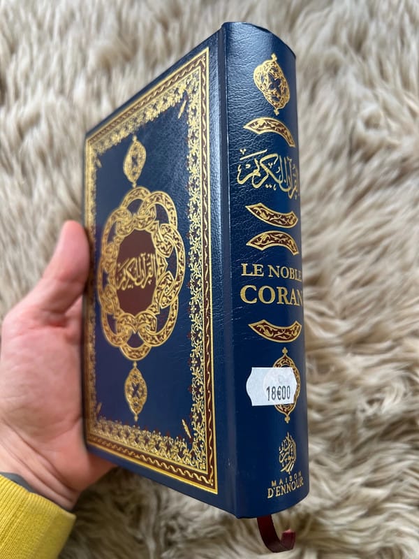 Le Noble Coran ( Français - Arabe - Phonétique ) bleu marine - Kokechli Ma boutique