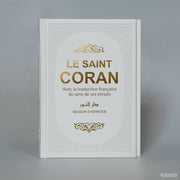 Le Saint Coran arabe/français – Édition arc-en-ciel (10 couleurs) – Couverture rigide - Blanc