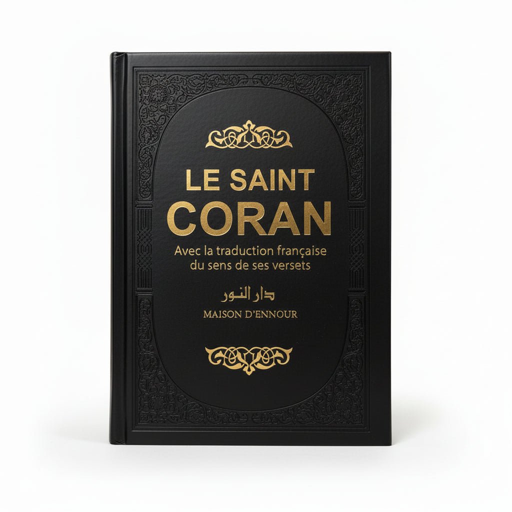 Le Saint Coran arabe/français – Édition arc-en-ciel (10 couleurs) – Couverture rigide - Noir