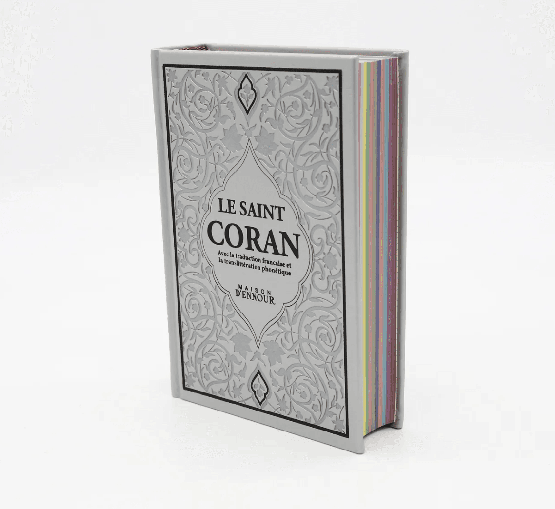 Le Saint Coran - Couverture Daim - Français - Arabe - Phonétique 14*20 cm - KokechliMa boutique