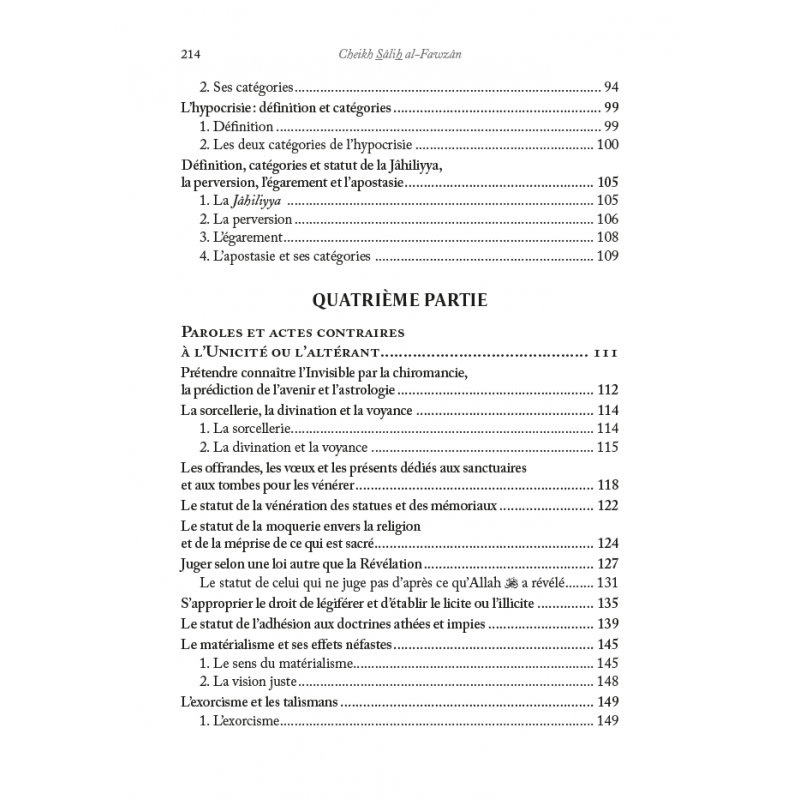 Le Tawhid : Tout savoir sur le dogme du monothéisme Auteur : Cheikh Sâlih Ibn Fawzân Éditions : Al - Hadîth - KokechliAl Hadîth