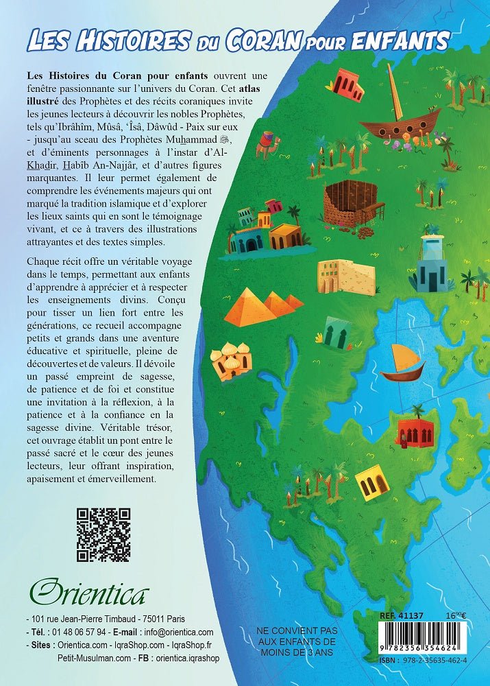Les Histoires du Coran pour Enfants Atlas illustré des Prophètes et des récits coraniques 🌍✨ - KokechliOrientica