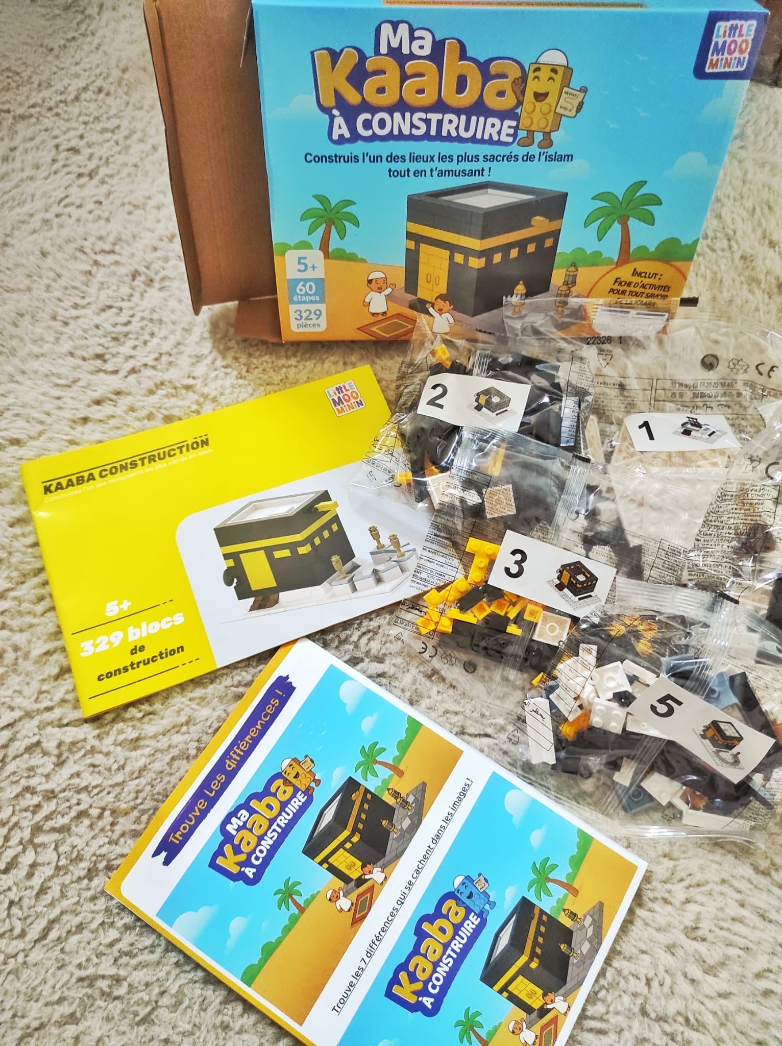Ma Kaaba à Construire – Jeu de Construction Éducatif (329 pièces - Dés 5 ans ) - Kokechli Kokechli