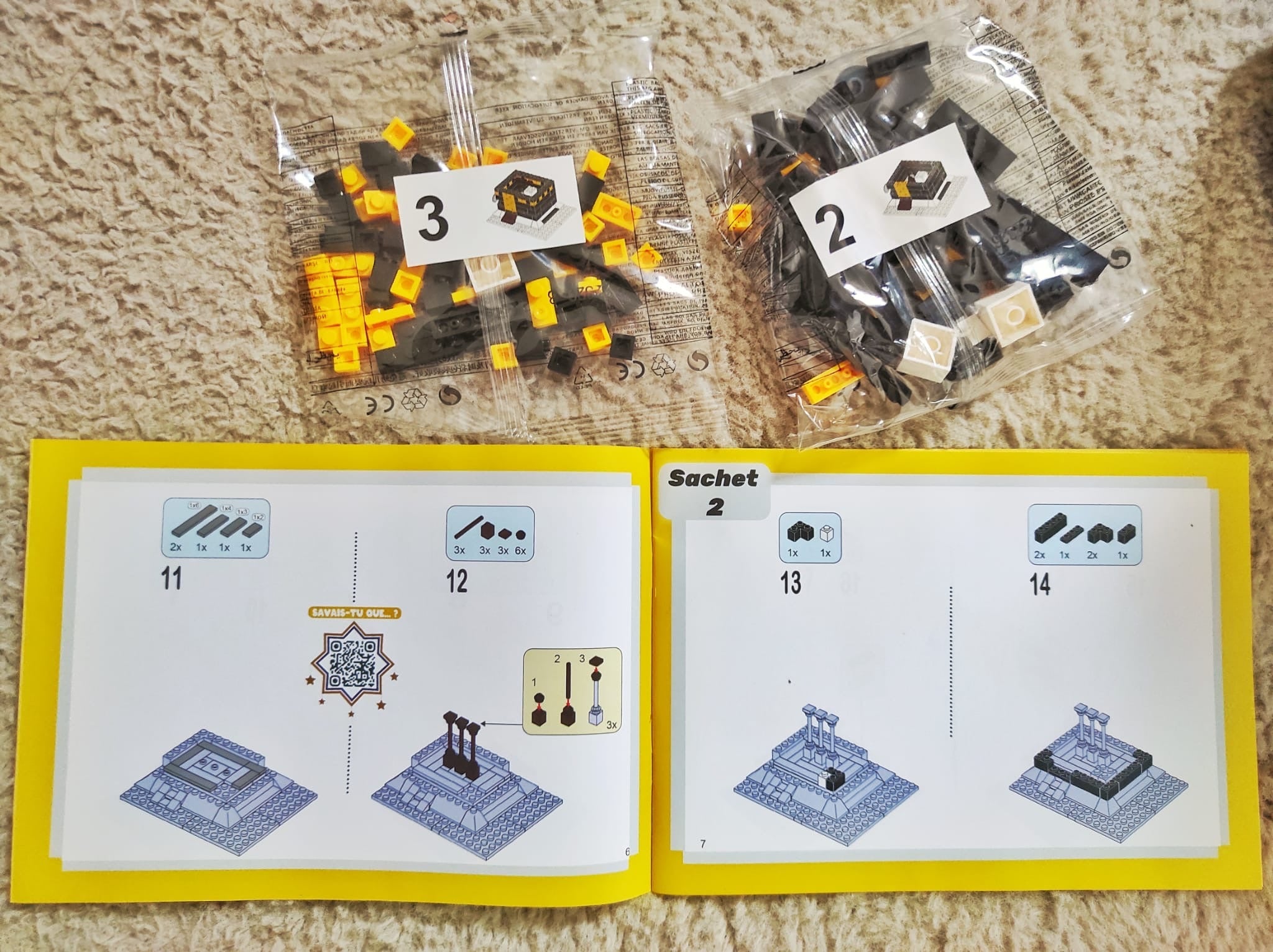 Ma Kaaba à Construire – Jeu de Construction Éducatif (329 pièces - Dés 5 ans ) - Kokechli Kokechli