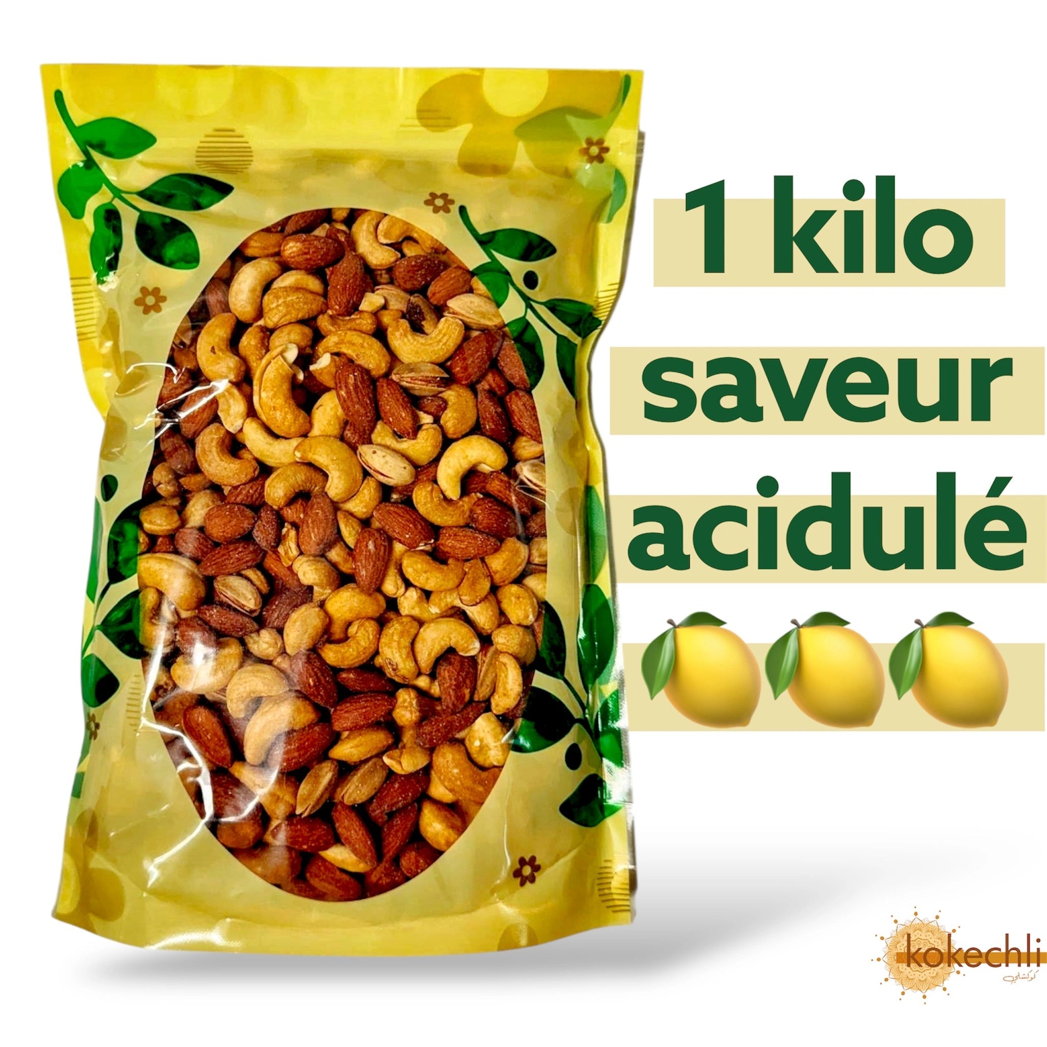 Mélange de Noix Grillées – Saveur Acidulée 1kg - KokechliKokechli