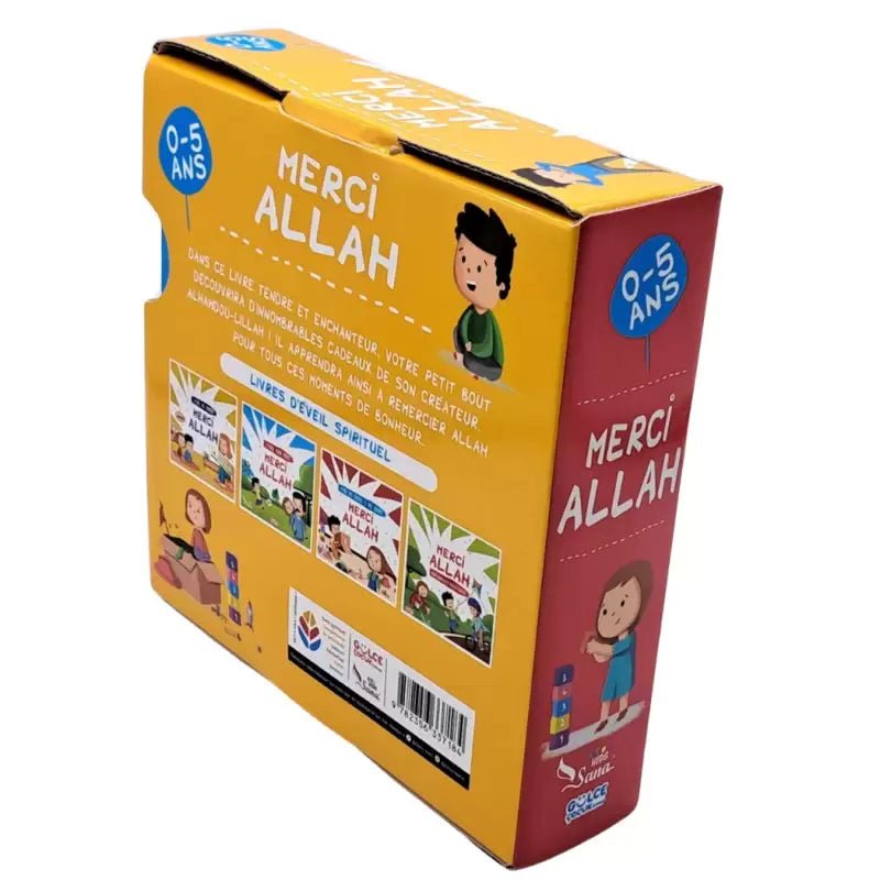 Merci Allah : Pack Collection quatre Livres d'éveil spirituel pour enfants (0 - 5 ans) - KokechliSana