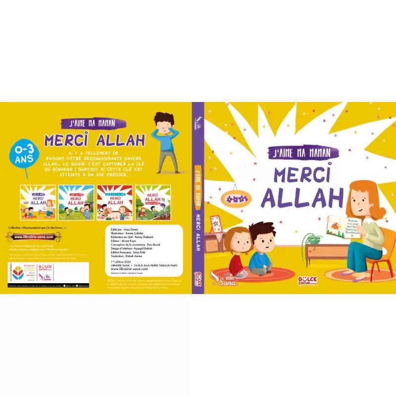 Merci Allah : Pack Collection quatre Livres d'éveil spirituel pour enfants (0 - 5 ans) - KokechliSana