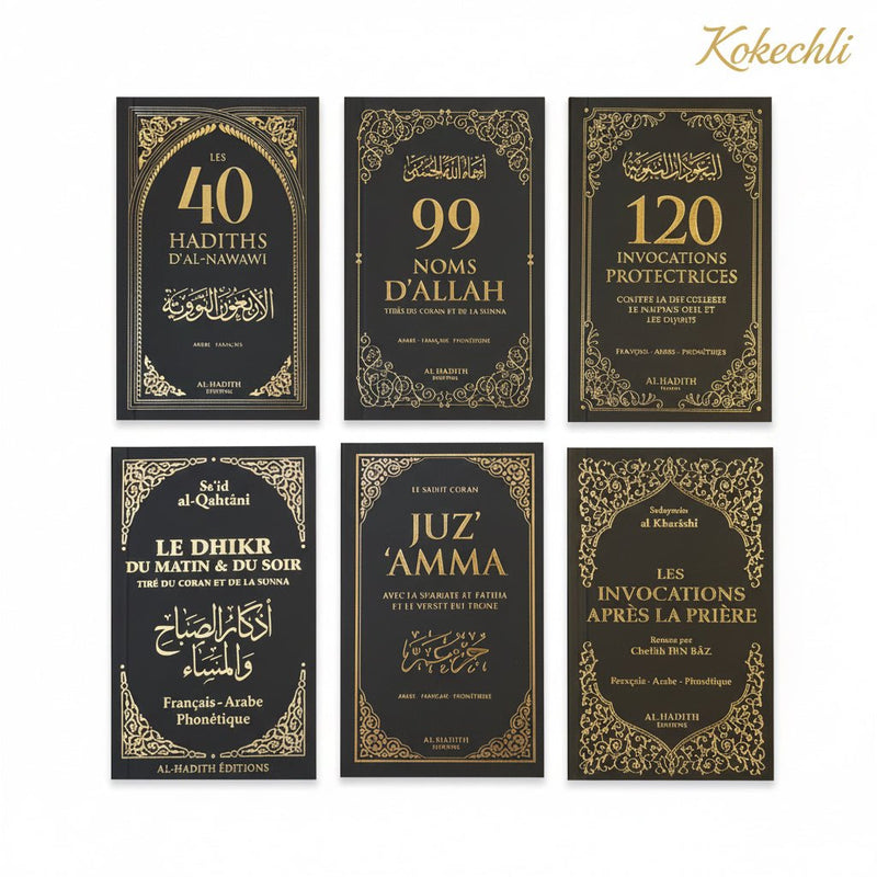 Pack noir - 6 petits livres spirituels - Kokechli Al Hadîth