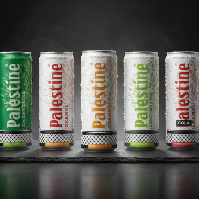 24 x Palestine Cola – Boissons gazeuses au choix (Cola, Energy, Orange, Lemon Lime, Cola Sugarfree)