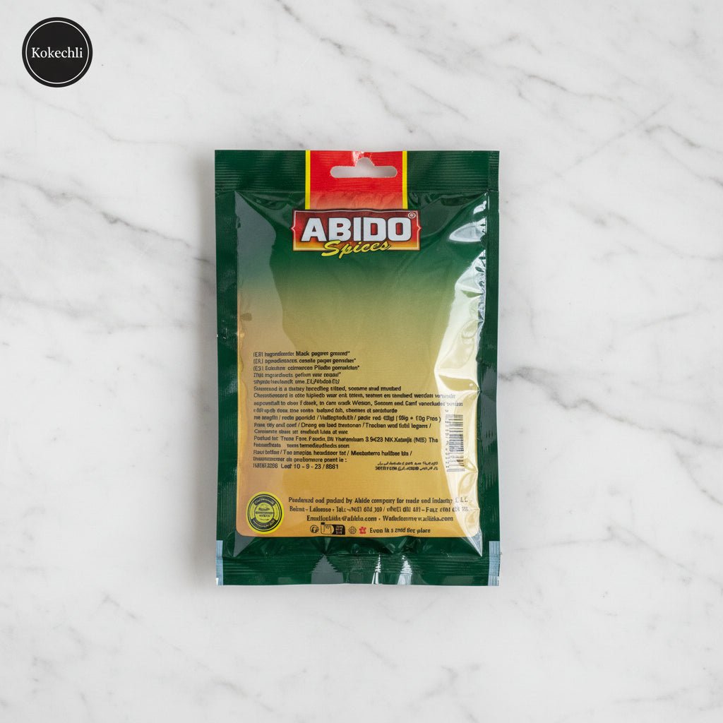 Poivre Noir Moulu Fin Abido 60 g – Épice Pure & Intense - Kokechli Abido