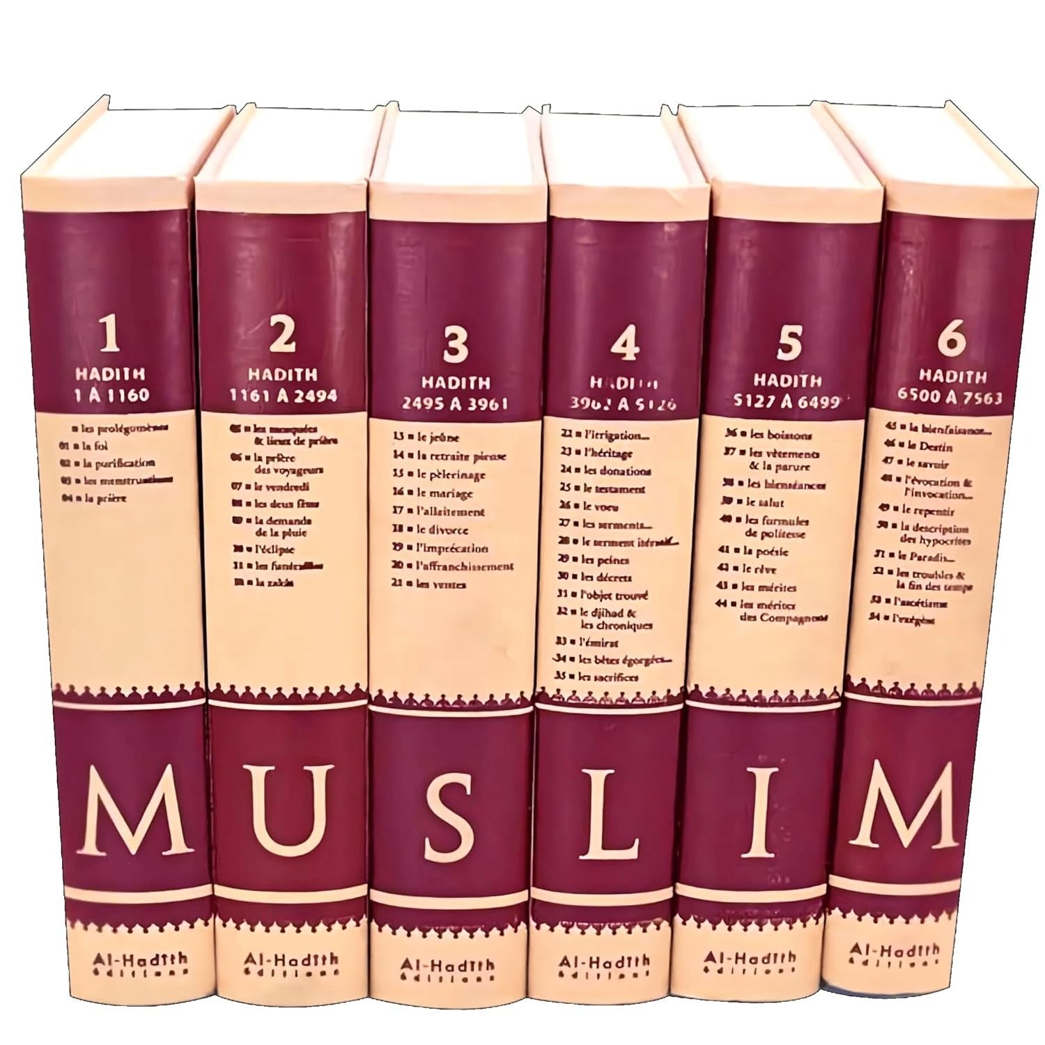 Sahih Muslim – Arabe / Français (6 tomes) Première traduction française intégrale commentée - Kokechli Al Hadîth