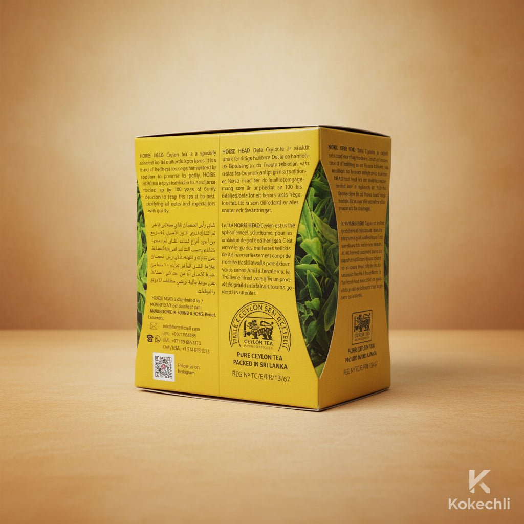 Thé noir de Ceylan Horse Head – Qualité premium depuis 1920 (350 g) - Kokechli Al baraka
