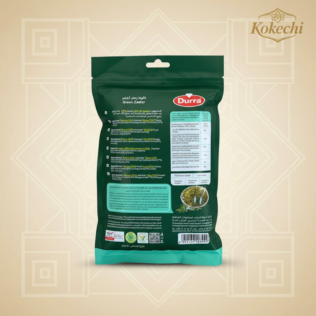 Zaatar vert Durra 400g - Mélange d’épices levantin au thym et sésame - Kokechli Durra